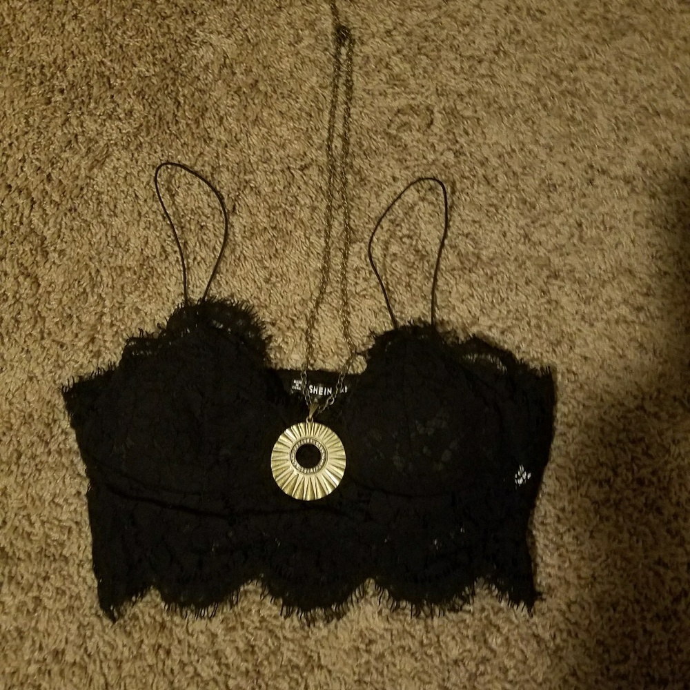 SHEIN Black Lace Bralette